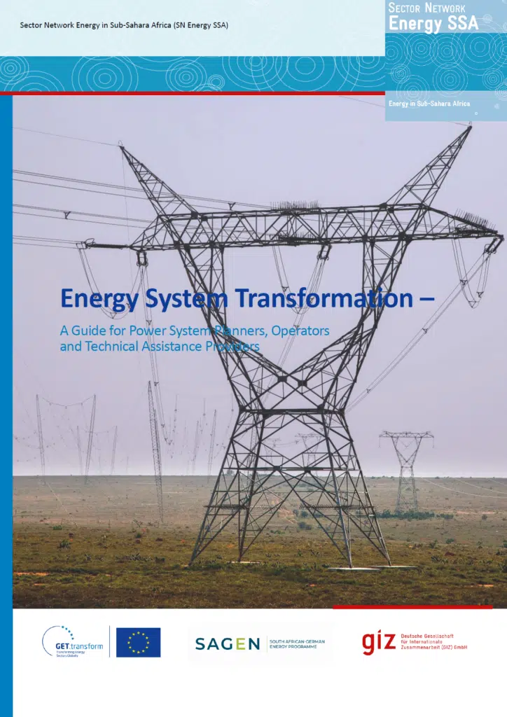 Cover of the GIZ Energy System Transformation Guide