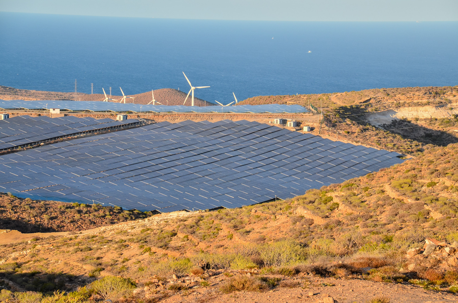 solar and wind energy installations in Africa