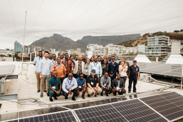 Rooftop solar site visit by Policy Catalyst team in Cape Town, South Africa March 2024