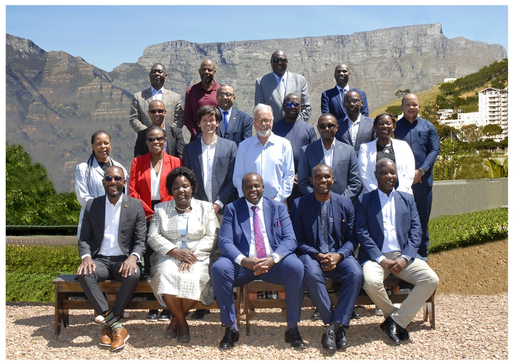 Group shot of regulator CEOs at the PRLN Induction Workshop in Cape Town, South Africa, February 2025.